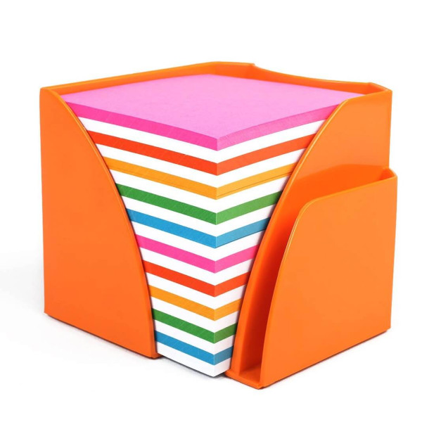BANTEX Optima Memo Cube Fashion Orange - Rainbow Paper