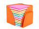 BANTEX Optima Memo Cube Fashion Orange - Rainbow Paper