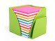 BANTEX Optima Memo Cube Fashion Green - Rainbow Paper