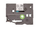 BROTHER TZE HS-221 Heat Shrink Tube Tape Black on White - 9mm BROTHER TZE HS-221 Heat Shrink Tube Tape Black on White - 9mm