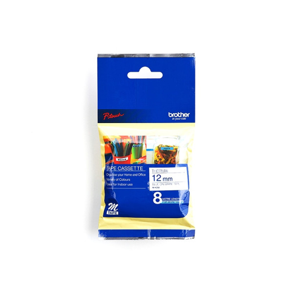 Brother MK233B Labelling Tape 12mm Blue On White Brother MK233B Labelling Tape 12mm Blue On White