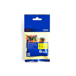 Brother MK621B Labelling Tape 9mm Black On Yellow