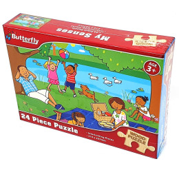 Butterfly 24 Piece Wooden Puzzle - Assorted Designs
