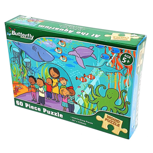 Butterfly 60 Piece Wooden Puzzle - Assorted Designs