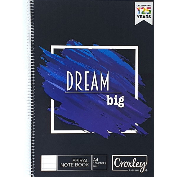 CROXLEY A4 Note Book JD377 Side Wirebound (100 Page)
