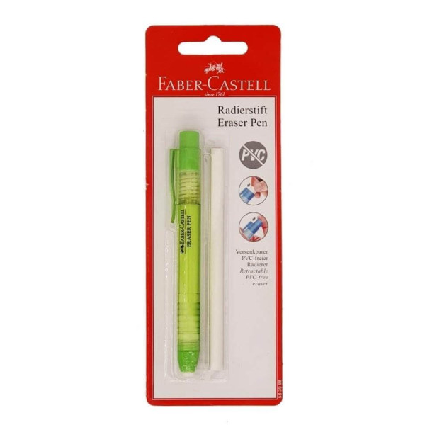 Faber-Castell Blister Card Eraser Pen Ii 1 Pc+Refill-Tinted Colours