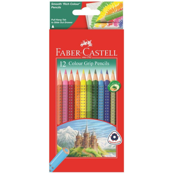 Faber-Castell Grip Colour Pencils - 12s