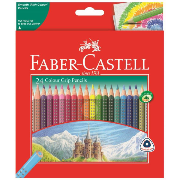 Faber-Castell Grip Colour Pencils - 24s Faber-Castell Grip Colour Pencils - 24s