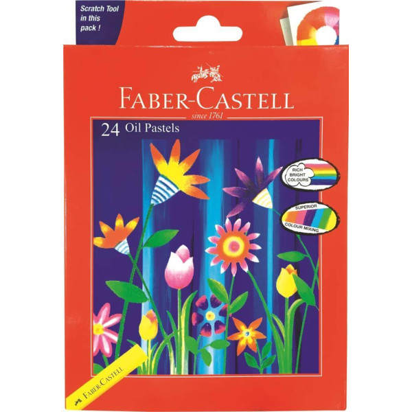 Faber-Castell Jumbo Oil Pastels - 24s Faber-Castell Jumbo Oil Pastels - 24s