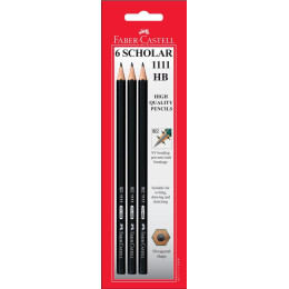 Faber-Castell Scholar 1111 Hb Pencil - 6 Pack