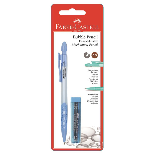 Faber-Castell Bubble Mechanical Pencil 0.5Mm 1Pc + 1 Tube Lead