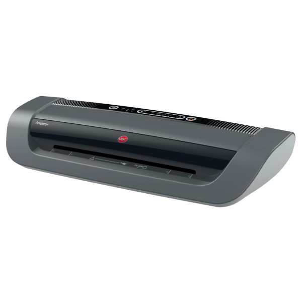 GBC Academy+ A3 Laminator Front View Front view of the GBC Academy+ A3 laminator with 4-roller system for school and office lamination