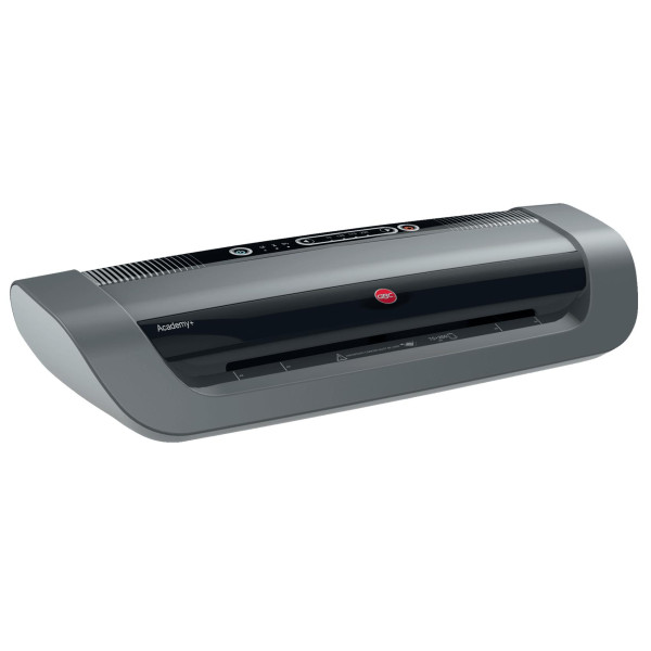 GBC Academy+ A3 Laminator Front View Front view of the GBC Academy+ A3 laminator with 4-roller system for school and office lamination