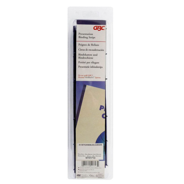 GBC 45mm VeloBind Strips 4 Prong (25 Pack) - Black GBC 45mm VeloBind Strips 4 Prong (25 Pack) - Black