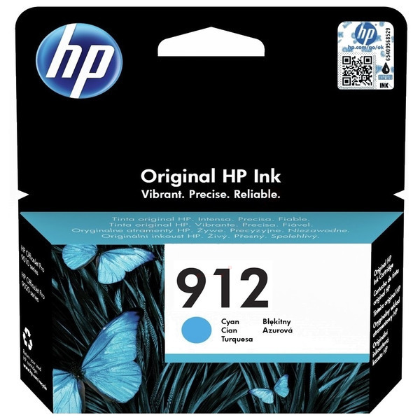 HP 912 Cyan Original Ink Cartridge (3YL77AE)
