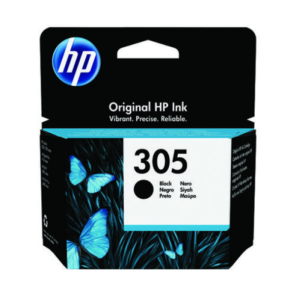 HP 305 Black Original Ink Cartridge (3YM61AE) HP 305 Black Original Ink Cartridge (3YM61AE)