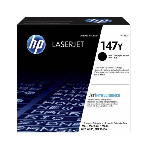 HP 147Y Black Extra High Yield Original Toner Cartridge (W1470Y) HP 147Y Black Extra High Yield Original Toner Cartridge (W1470Y)
