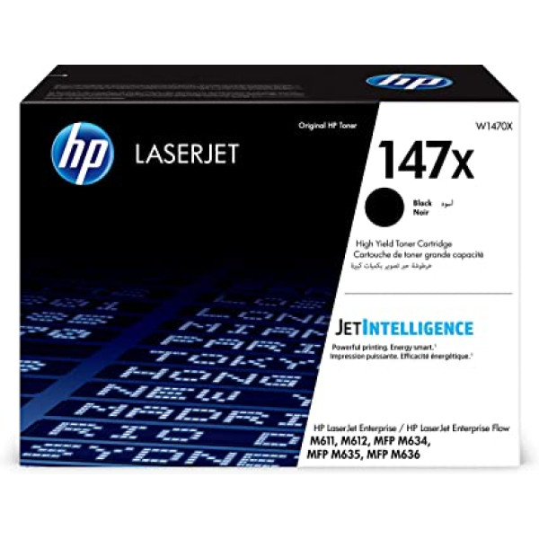 HP 147X Black High Yield Original Toner Cartridge (W1470X) HP 147X Black High Yield Original Toner Cartridge (W1470X)