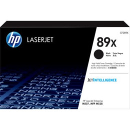 HP 89X Black High Yield Original Toner Cartridge (CF289X)