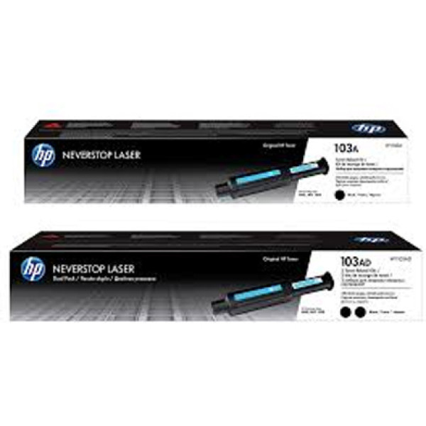 HP 103AD Black Original Toner Reload Kit 2-Pack (W1103AD) HP 103AD Black Original Toner Reload Kit 2-Pack (W1103AD)