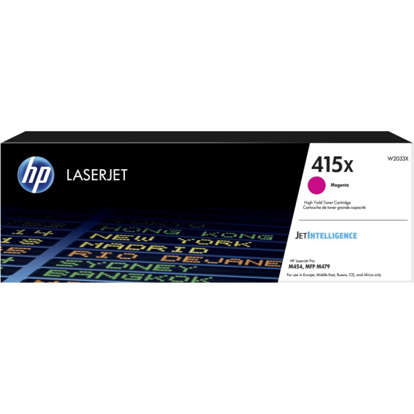 HP 415X Magenta High Yield Original Toner Cartridge (W2033X) HP 415X Magenta High Yield Original Toner Cartridge (W2033X)