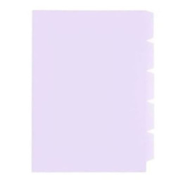 MEECO A4 Secretarial Folder with 5 Tabs - Clear