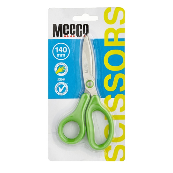 MEECO Executive Scissor 140mm Right Handed - Neon Green
