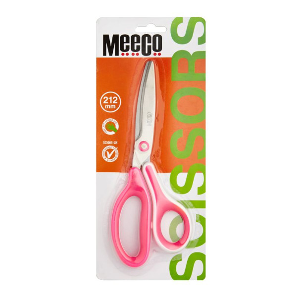 MEECO Executive Scissor 212mm Left Handed - Neon Pink