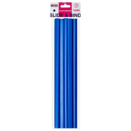 MEECO Slide Binder 10mm Blue - 10 Pack