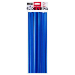 MEECO Slide Binder 15mm Blue - 10 Pack