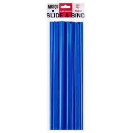 MEECO Slide Binder 15mm Blue - 10 Pack