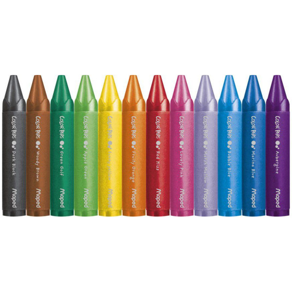 MAPED Color Peps my first WAX JUMBO Crayons - 12s