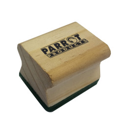 PARROT Wood Chalk Board Duster 50 x 35mm Green