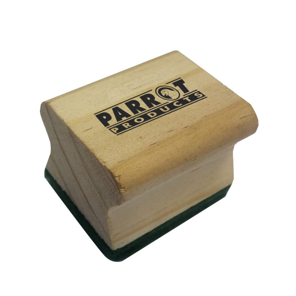 PARROT Wood Chalk Board Duster 50 x 35mm Green PARROT Wood Chalk Board Duster 50 x 35mm Green