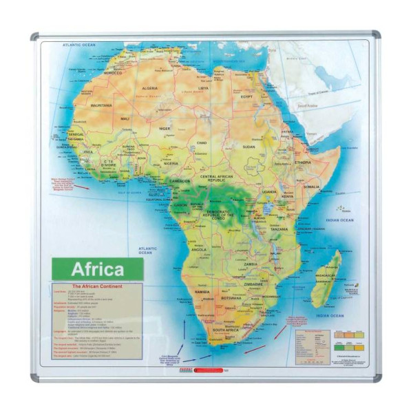 PARROT Educational Board Magnetic Africa Side Panel - 1230 x 1230mm