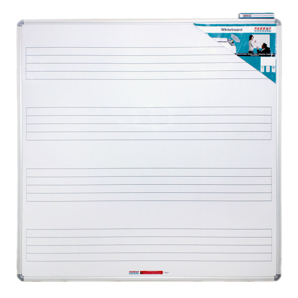 PARROT Educational Board Magnetic Whiteboard Music Side Panel - 1230 x 1230mm
