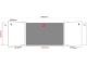 PARROT Educational Board NON-Magnetic Ruled Chalk Board Centre Panel - 2420 x 1220mm
