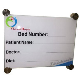 Parrot Hospital Glass Bed Board with Print - A4