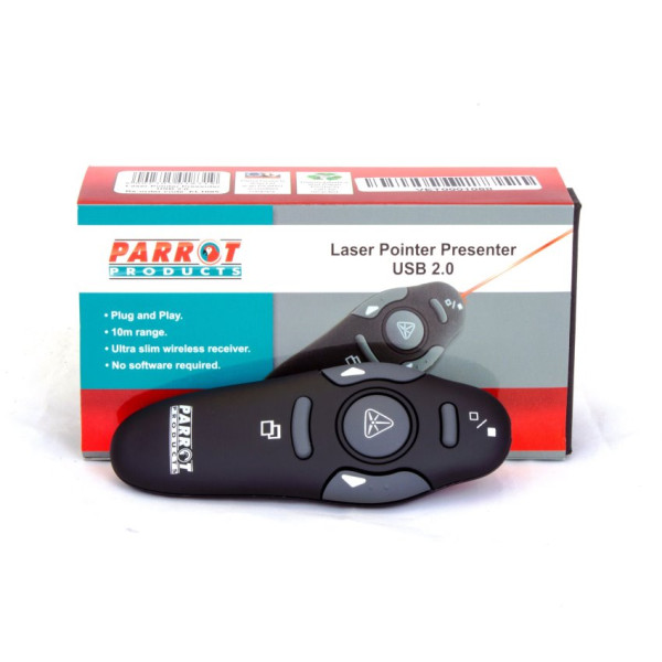 PARROT Laser Pointer Presenter (USB 2.0 Red Laser) PARROT Laser Pointer Presenter (USB 2.0 Red Laser)