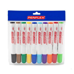 PENFLEX Flip Chart Marker Bullet Tip - Wallet 10