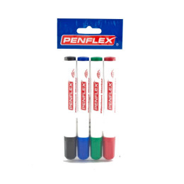 PENFLEX Flip Chart Marker Bullet Tip - Wallet 4