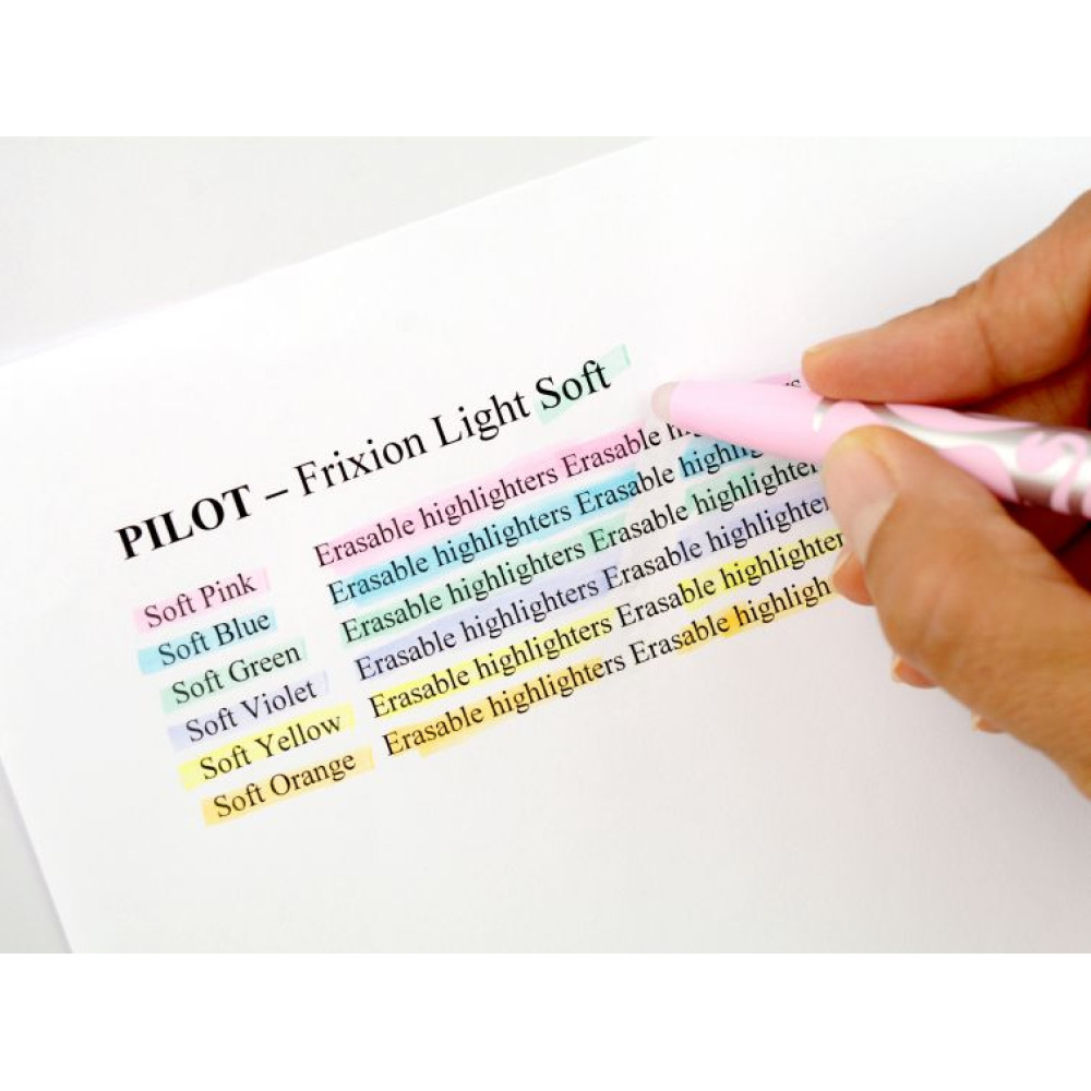Surligneurs Pastels Pilot Frixion Light Pastel - Set De 6 Stabilos Surligneurs Pastels Pilot Frixion Light Pastel - Set De 6 Stabilos