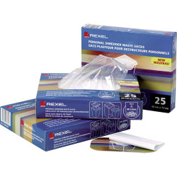 Rexel Plastic Shredder Bags 60-85 Litre - 25 Pack Rexel Plastic Shredder Bags 60-85 Litre - 25 Pack