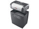 REXEL Momentum X410 Shredder – Left Side View Left side view of REXEL Momentum X410 Cross Cut Office Shredder