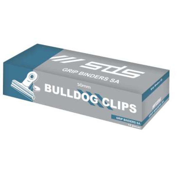 Bulldog Clips Silver 50mm - Box 12 Bulldog Clips Silver 50mm - Box 12