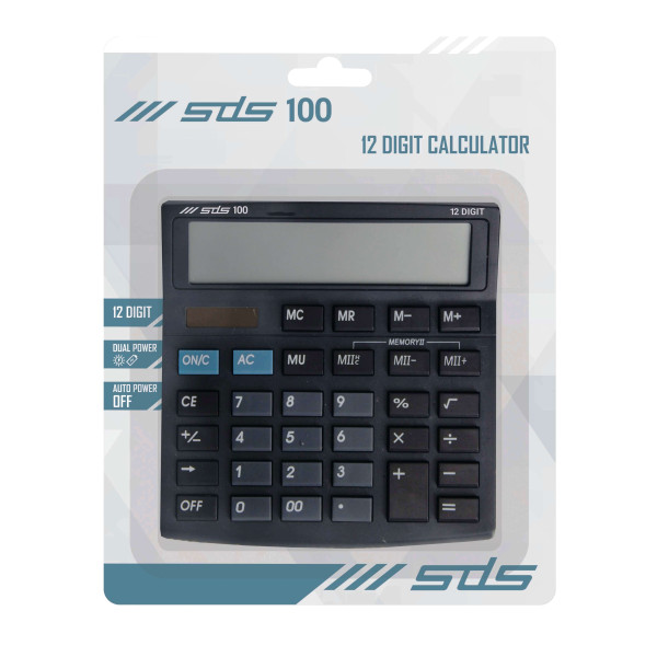 SDS 100 Desktop Calculator 12 Digit SDS 100 Desktop Calculator 12 Digit