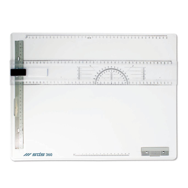SDS 360 A3 Technical Drawing Board SDS 360 A3 technical drawing board with integrated T-square and protractor