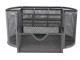 SDS M820s Metal Mesh Clip and Pen Holder with Drawer Silver