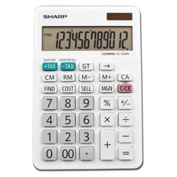 SHARP EL334FB Mini Desk Calculator 12 Digit SHARP EL334FB Mini Desk Calculator 12 Digit