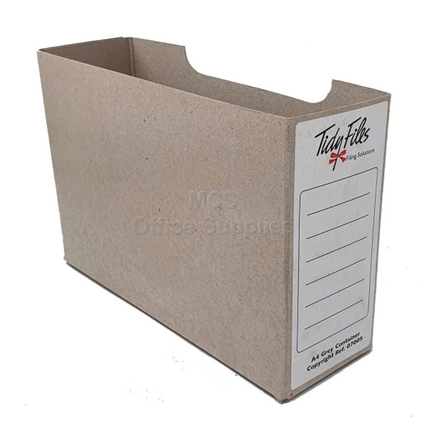TIDY FILES Top Retrieval Board Containers A4 32cm - Pack of 10
